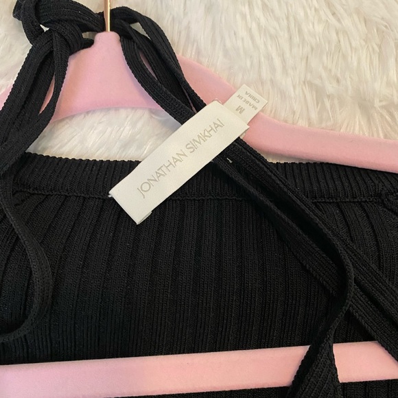 Jonathan Simkhai Jayline two piece black top. - Picture 4 of 6